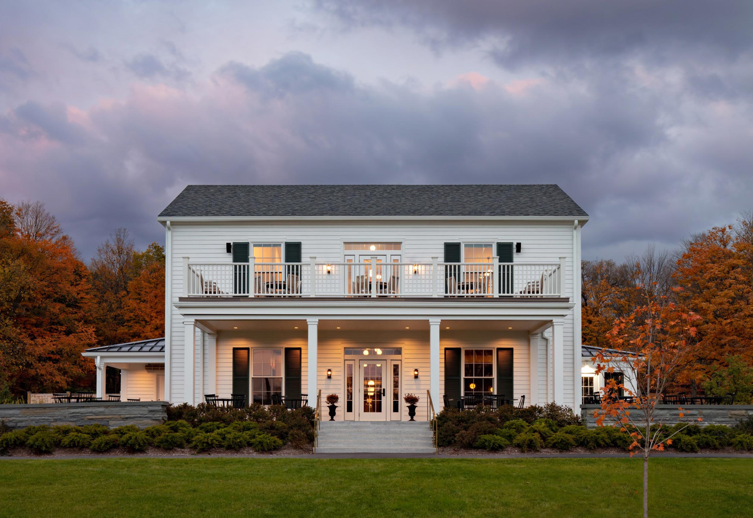 Morgan Architecture Seven Oaks golf club historic inspired front porch sundeck